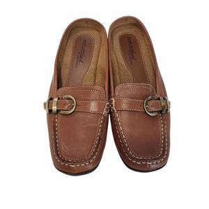 Natural Soul Naturalizer Cezman Women's Tan Leather Clog / Mule, Size 8.5 Med